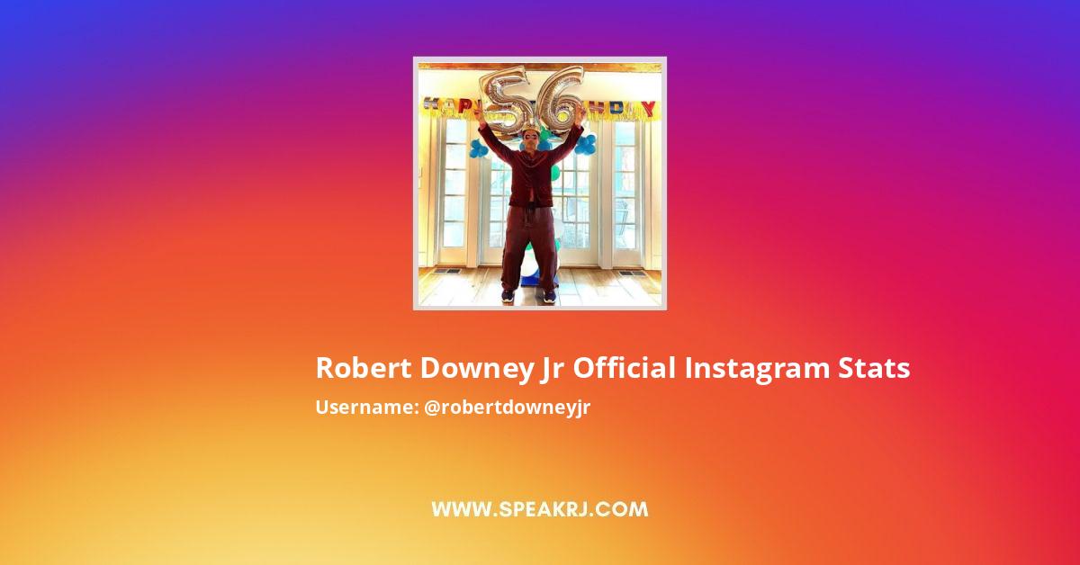 Robertdowneyjr Instagram Stats