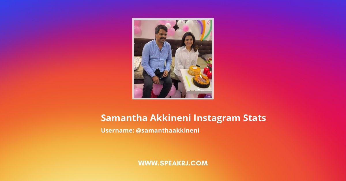 Samantha Akkineni Instagram, Samantha Followers on Instagram