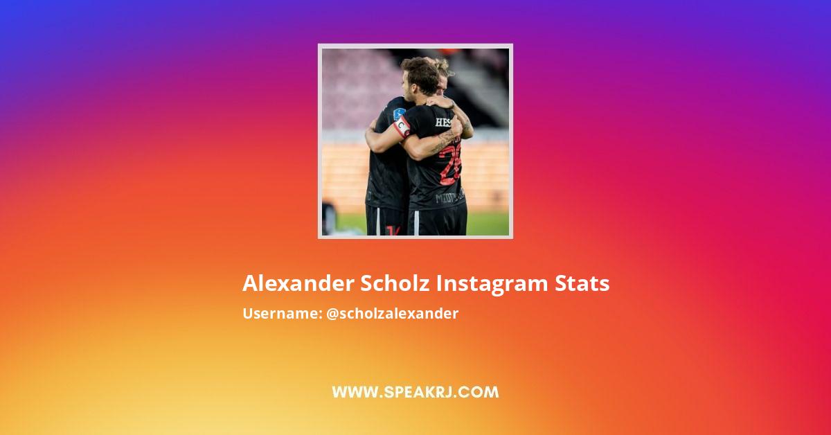 Alexander Scholz Instagram Followers Statistics / Analytics - SPEAKRJ Stats