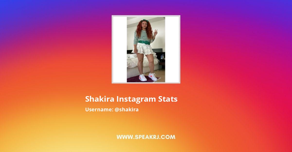 Shakira Instagram Stats