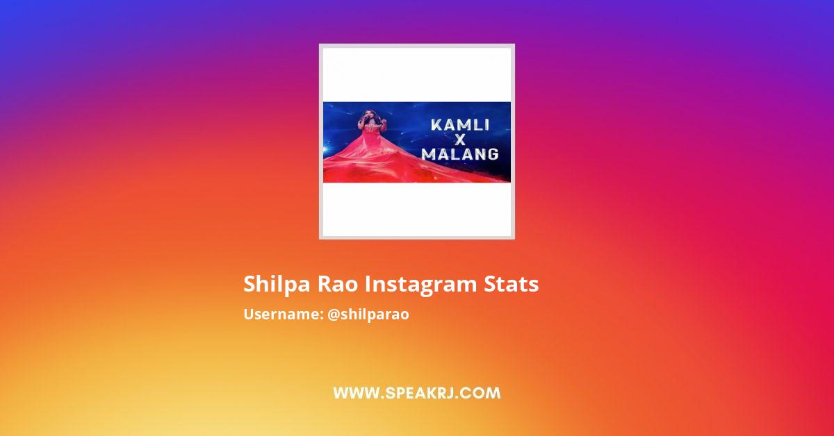 Shilpa Rao Instagram Stats