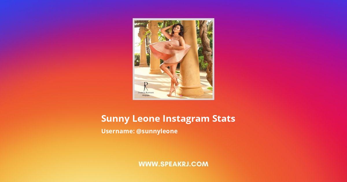 Sunny Leone Instagram Stats