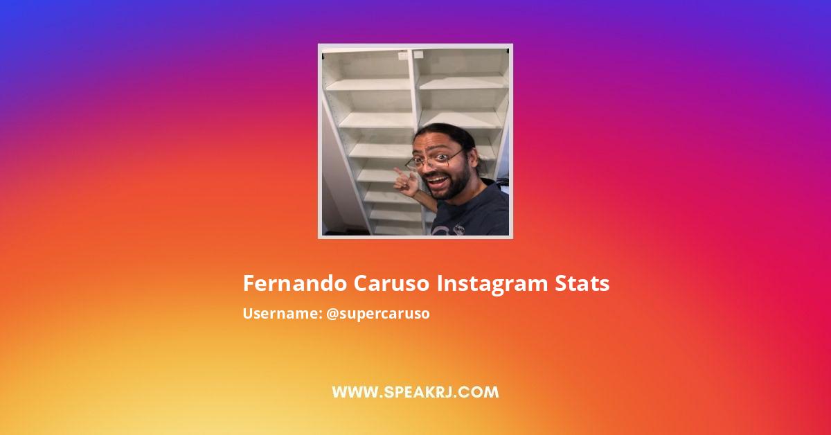 Fernando Caruso Instagram Followers Statistics Analytics