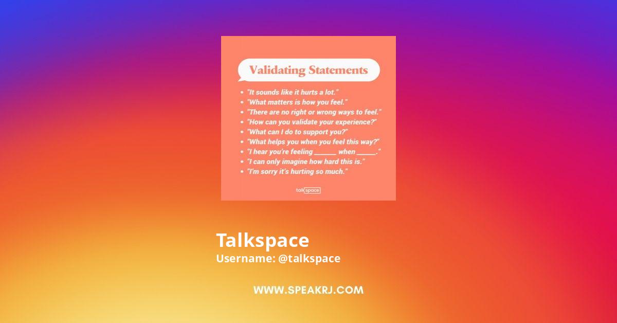 Talkspace Instagram Pictures