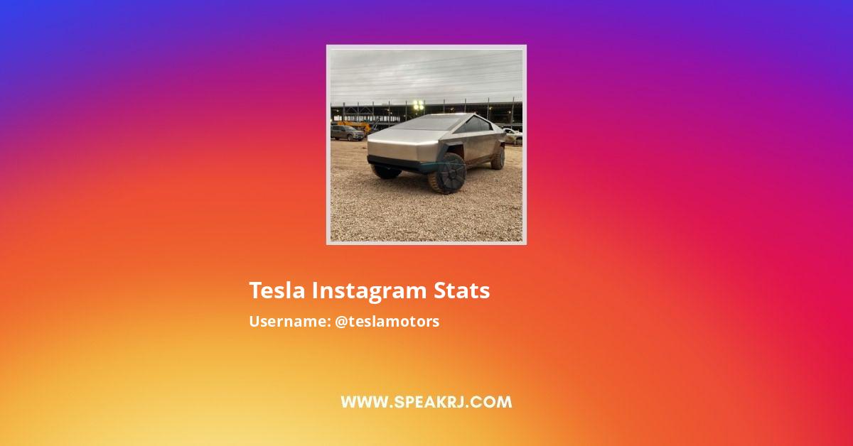 Tesla Instagram Stats