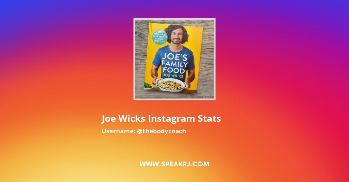 Joe Wicks Instagram Stats