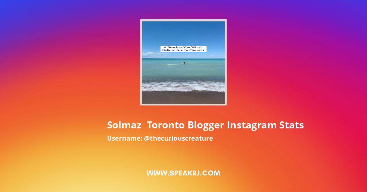 Solmaz Toronto Blogger Instagram Pictures