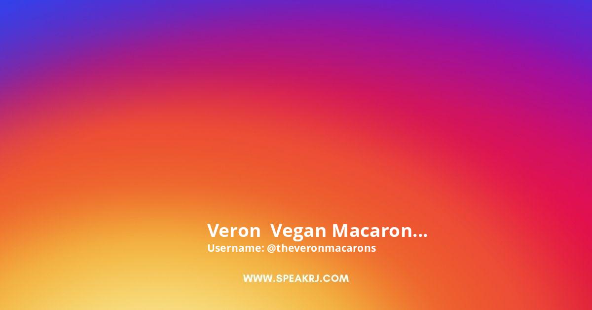 Verón Vegan Macarons Instagram Pictures