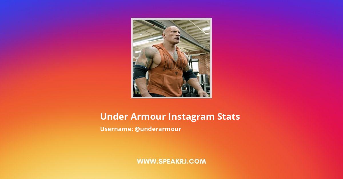 Mariscos biblioteca Instantáneamente Under Armour Instagram Followers Statistics / Analytics - SPEAKRJ Stats
