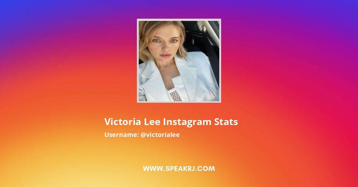 Victoria Lee Instagram Followers Statistics / Analytics - SPEAKRJ Stats