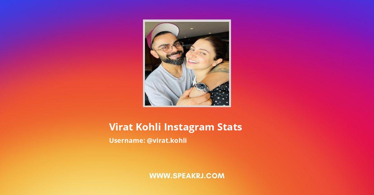 Virat Kohli Instagram Stats