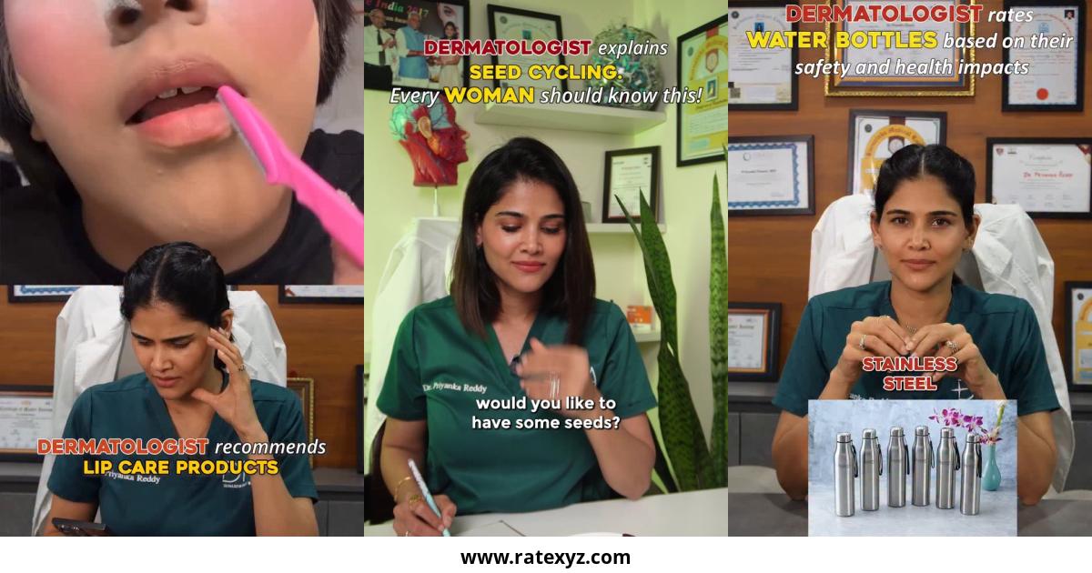 Dr Priyanka Reddy DERMATOLOGIST Instagram Pictures
