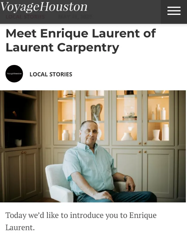 Post by Houston Carpenter | Enrique Laurent | Custom Cabinets