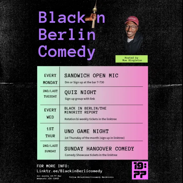 Post by Black In Berlin Comedy