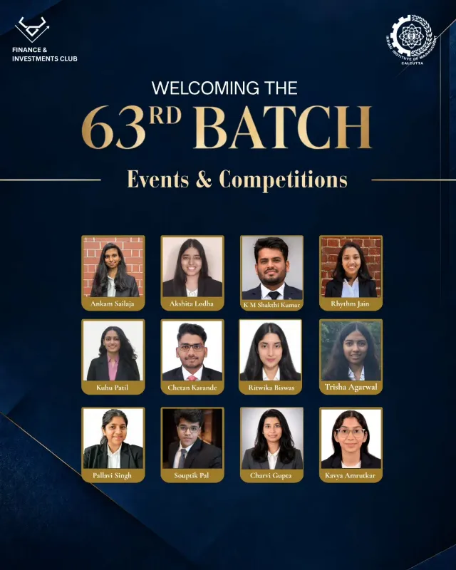 Post by Finance & Investments Club, IIM Calcutta