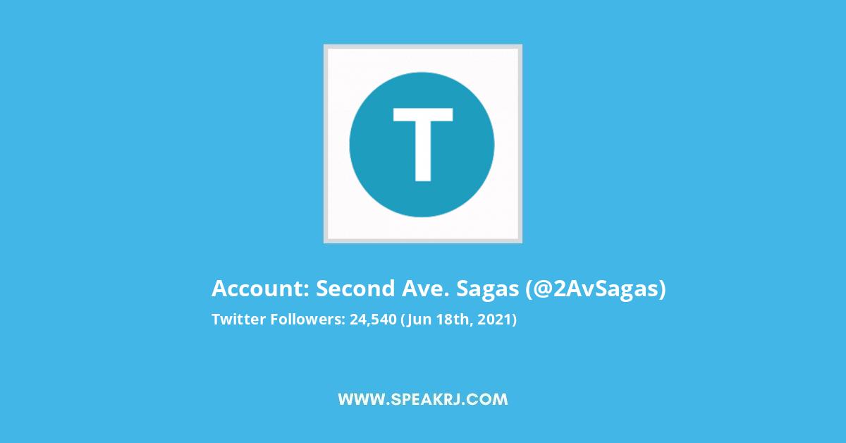 Second Ave. Sagas Twitter Stats