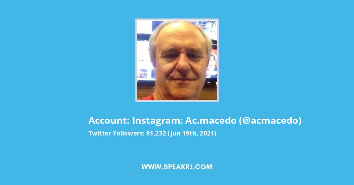 instagram: ac.macedo Twitter Stats