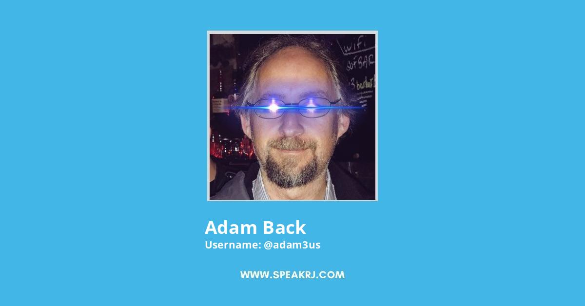 Adam Back Twitter Stats