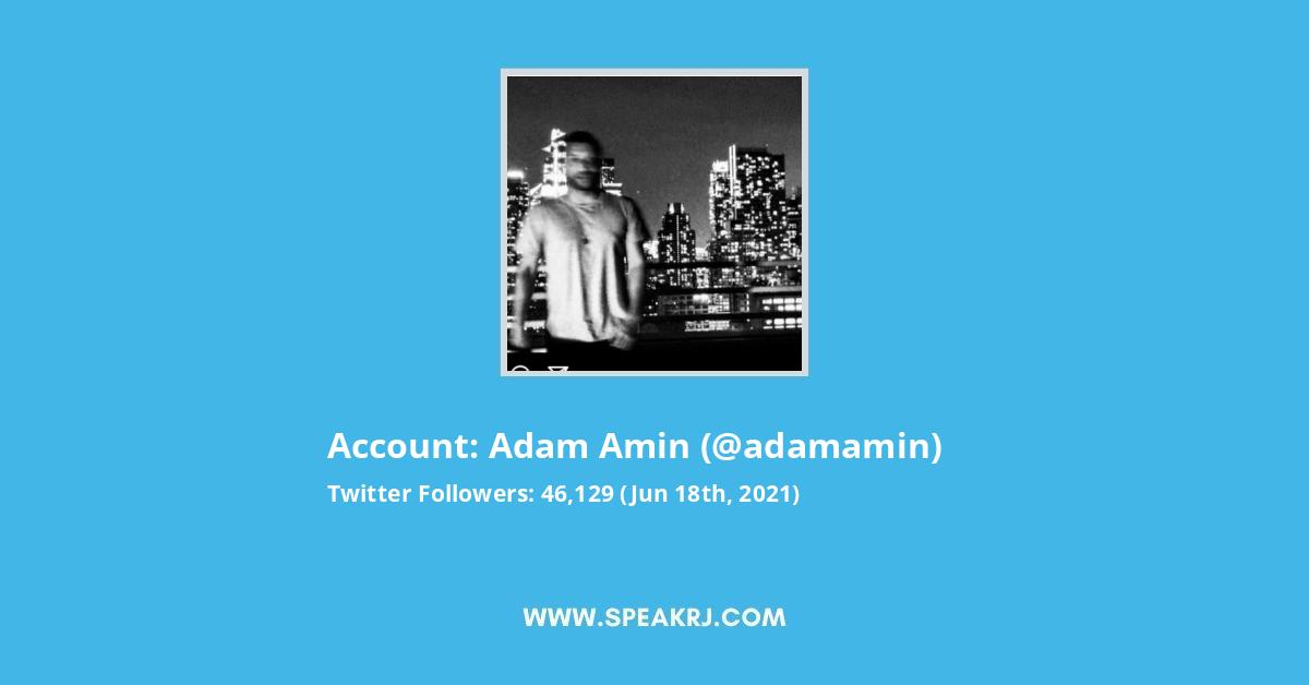 Adam Amin Twitter Stats