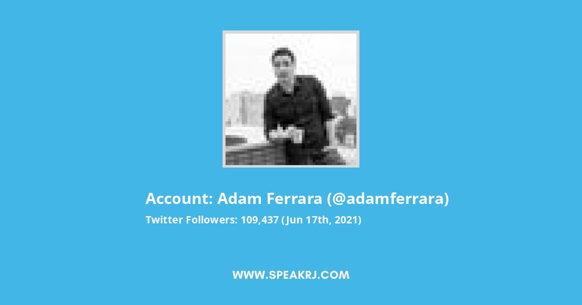 Adam Ferrara Twitter Stats