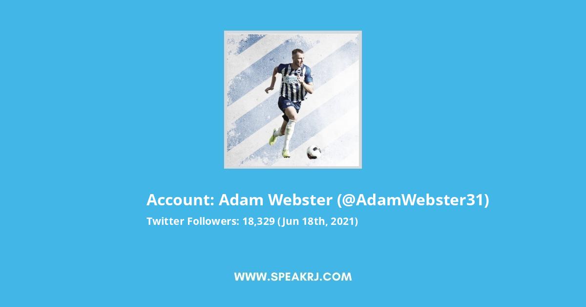 Adam Webster Twitter Stats