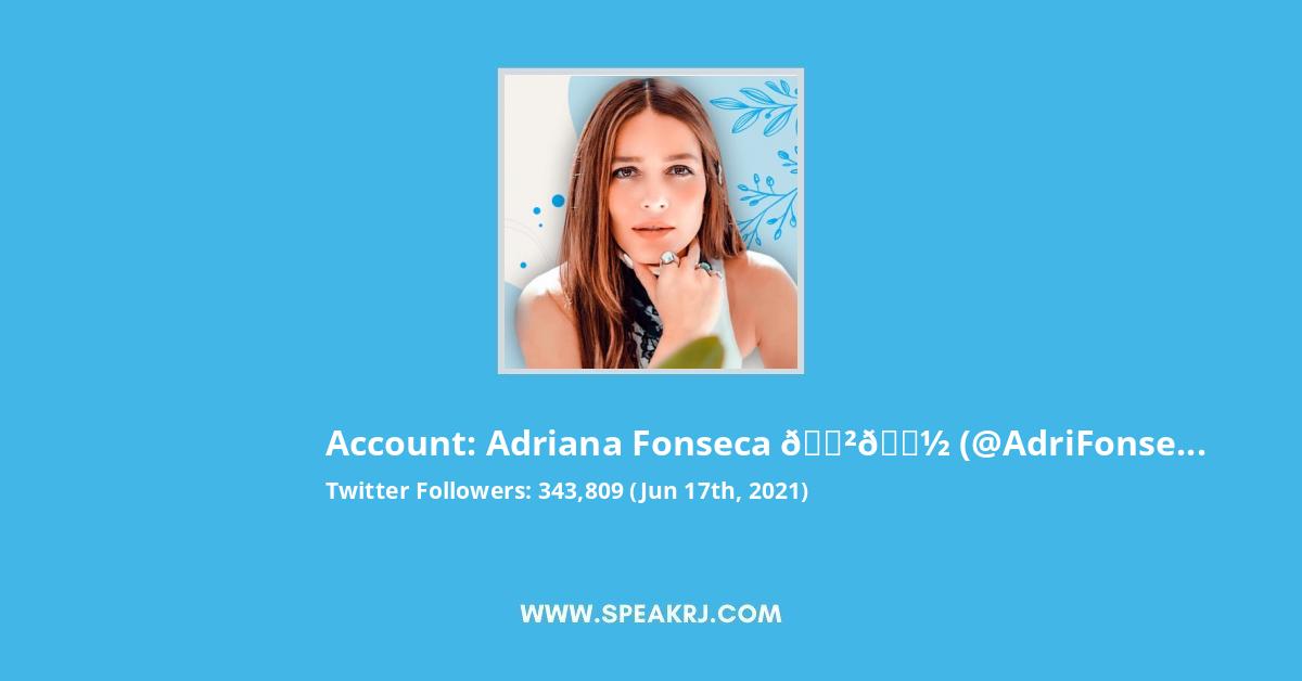 Adriana Fonseca π²π½ Twitter Stats