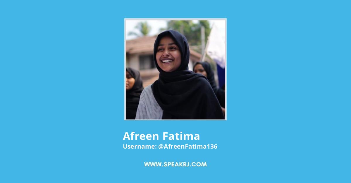 Afreen Fatima Twitter Stats