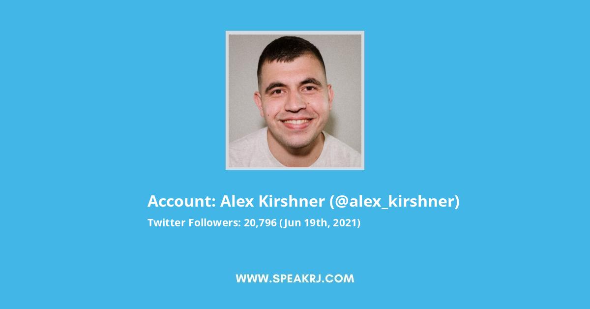 Alex Kirshner Twitter Stats