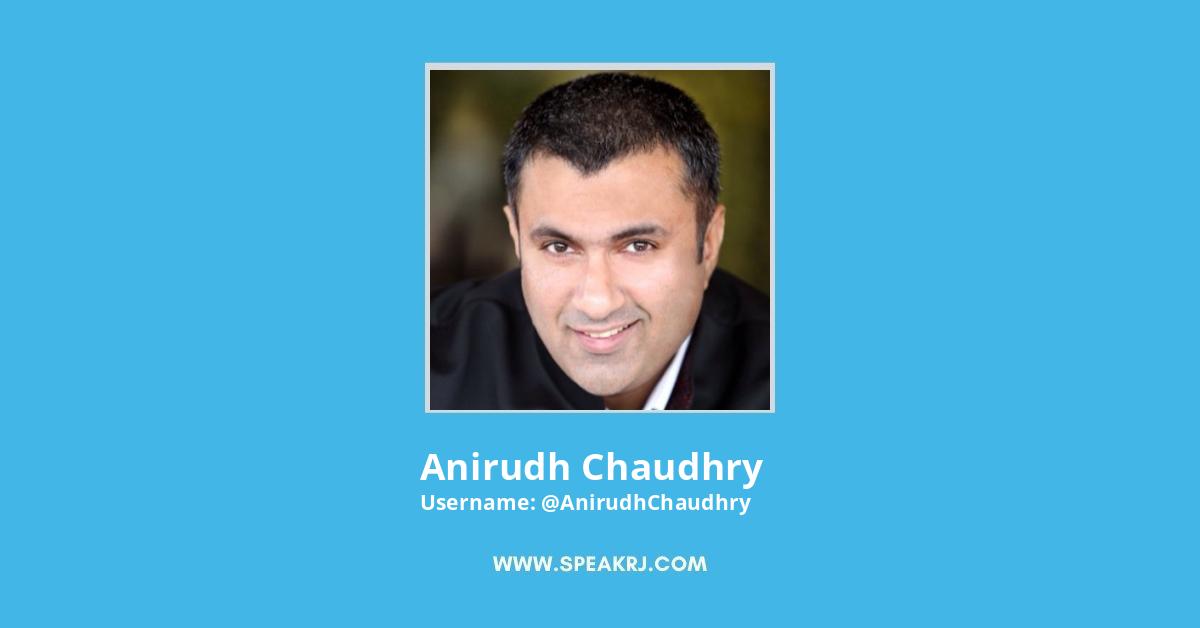 Anirudh Chaudhry Twitter Stats