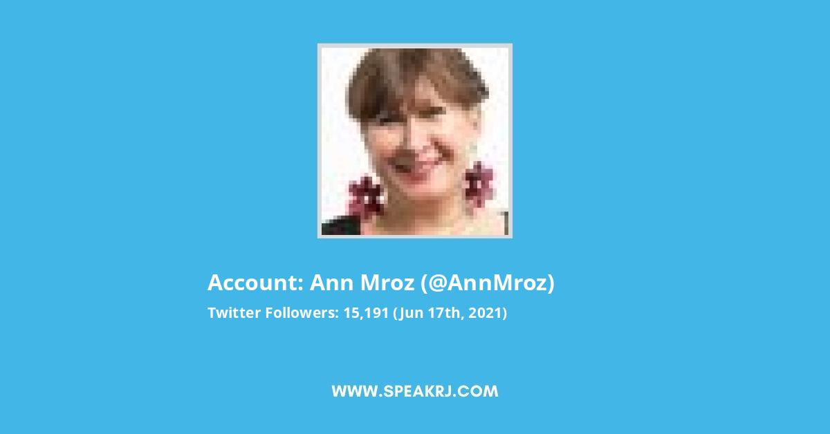 Ann Mroz Twitter Stats