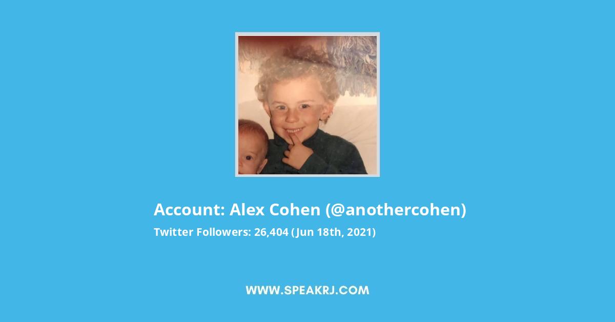 Alex Cohen Twitter Stats