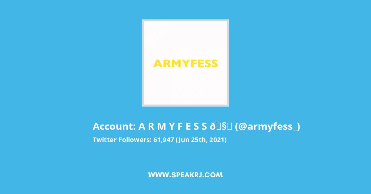 A R M Y F E S S Twitter Stats