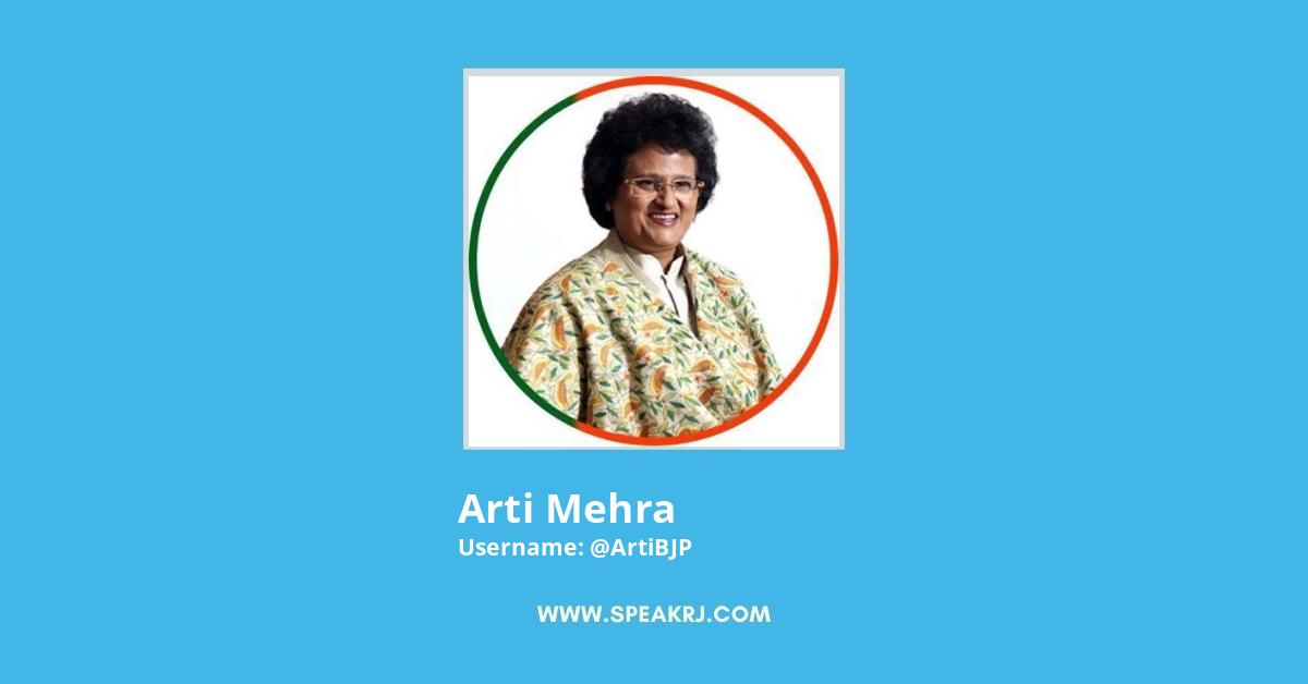 Arti Mehra Twitter Stats