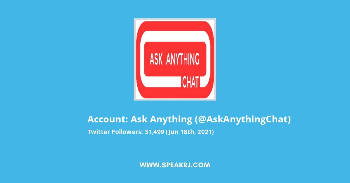 Ask Anything Twitter Stats