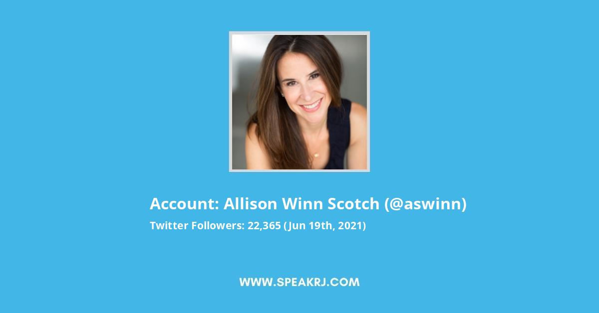 Allison Winn Scotch Twitter Stats