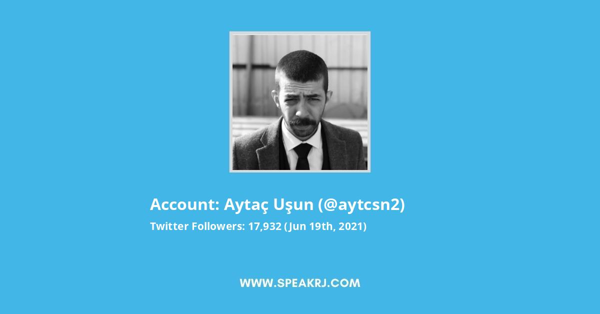 Aytaç Uşun Twitter Stats