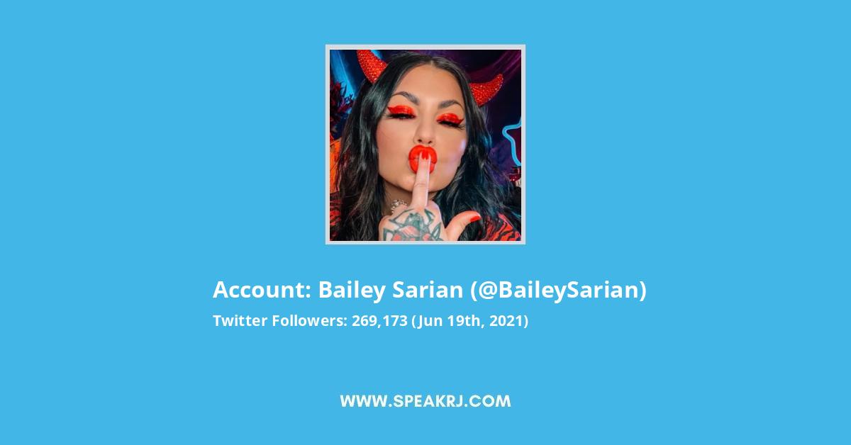 Bailey Sarian Twitter Stats