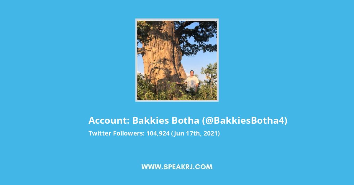 Bakkies Botha Twitter Stats