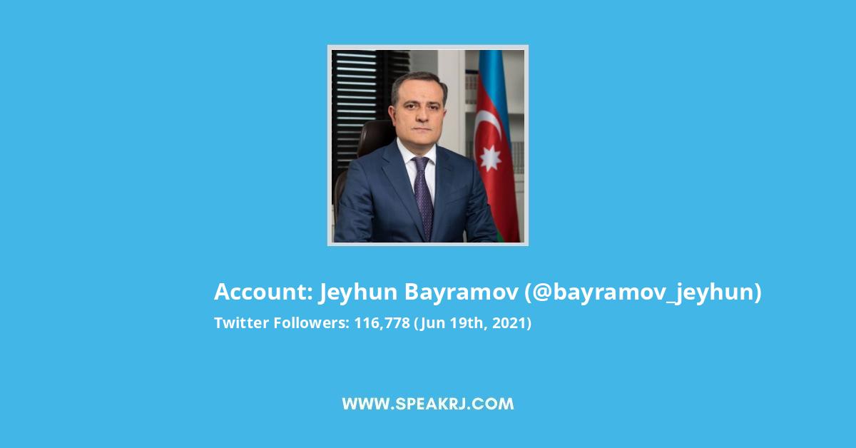 Jeyhun Bayramov Twitter Stats