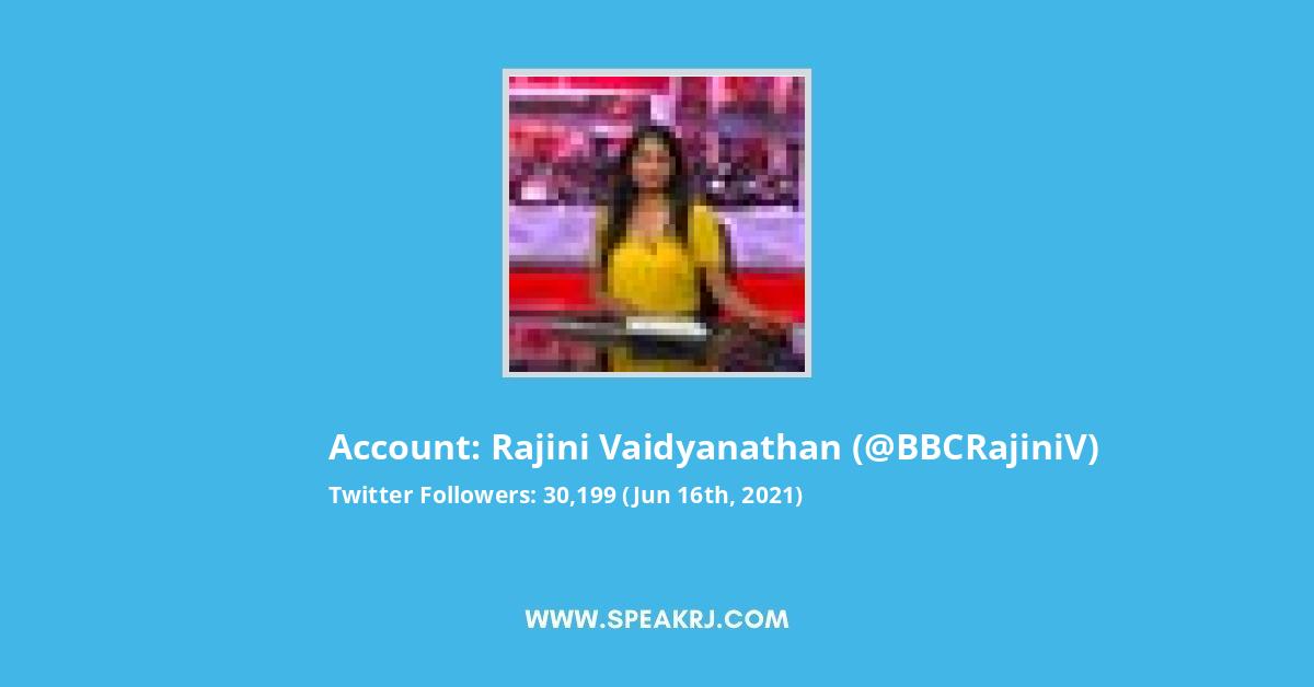 Rajini Vaidyanathan Twitter Stats