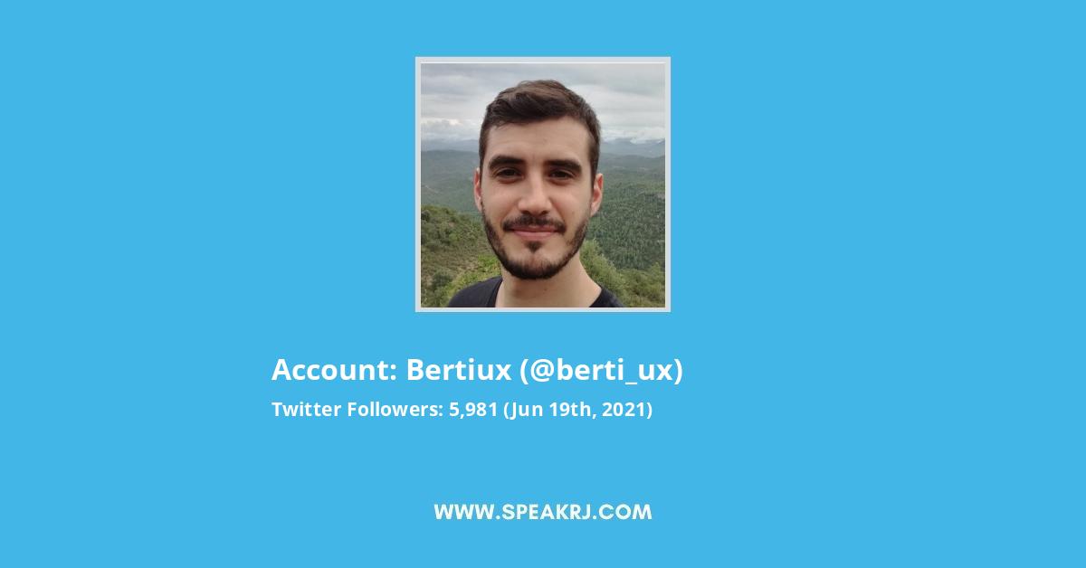 Bertiux Twitter Stats