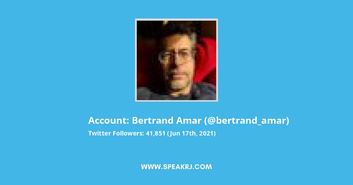 bertrand Amar Twitter Stats
