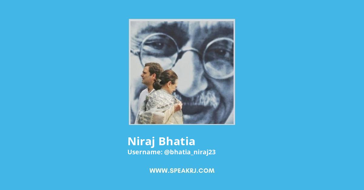 Niraj Bhatia Twitter Stats