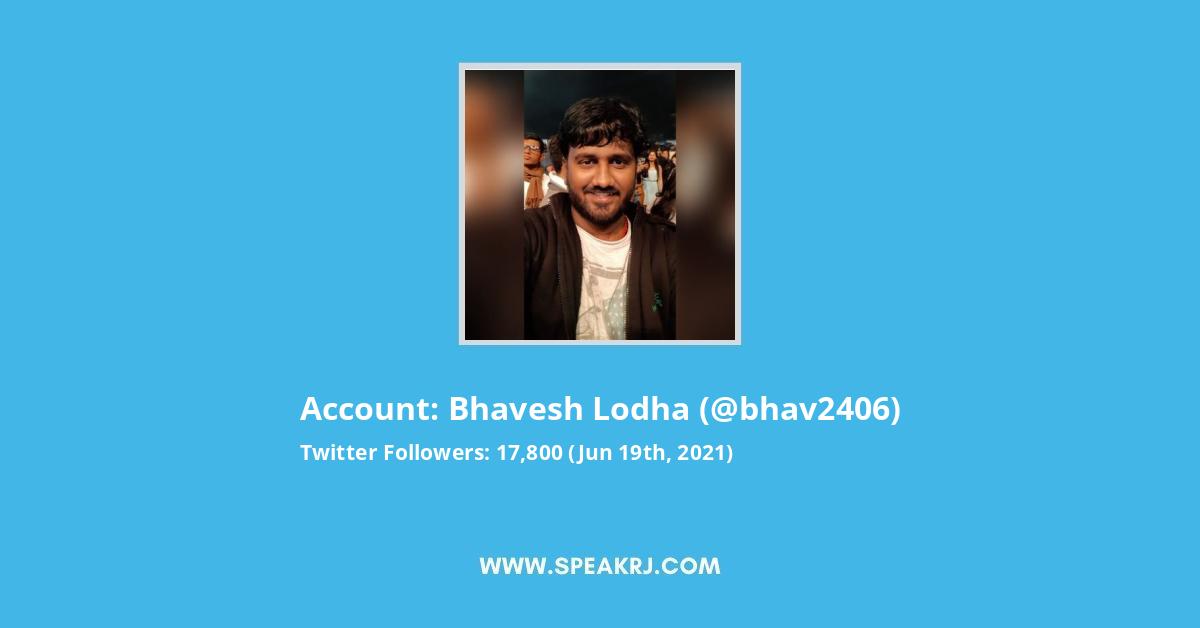 Bhavesh Lodha Twitter Stats