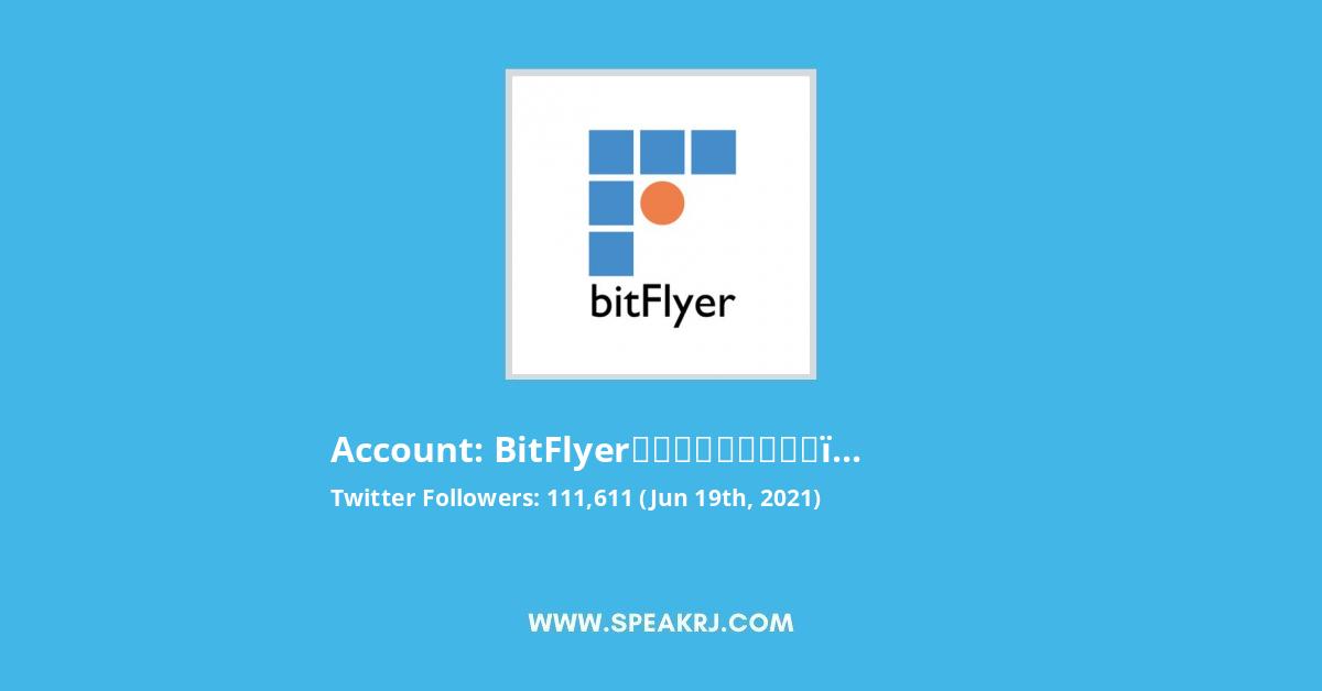 bitFlyer(ビットフライヤー) Twitter Stats
