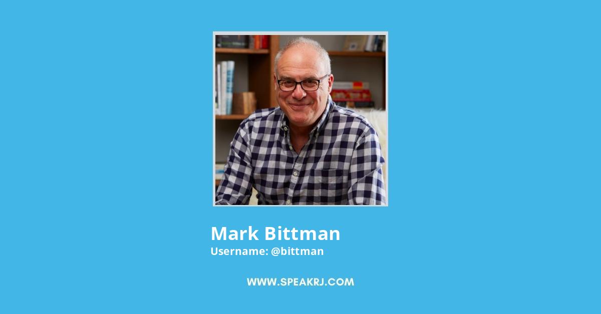 Mark Bittman Twitter Stats