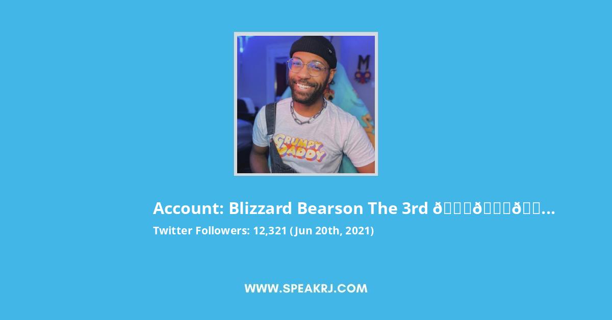 Blizzard Bearson the 3rd πππ Twitter Stats