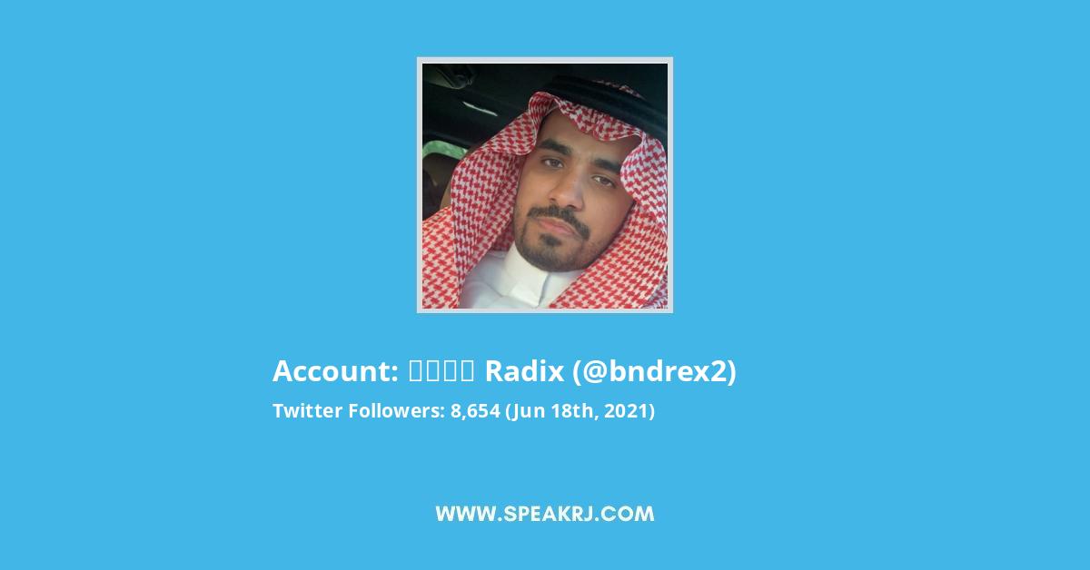 بندر Radix Twitter Stats