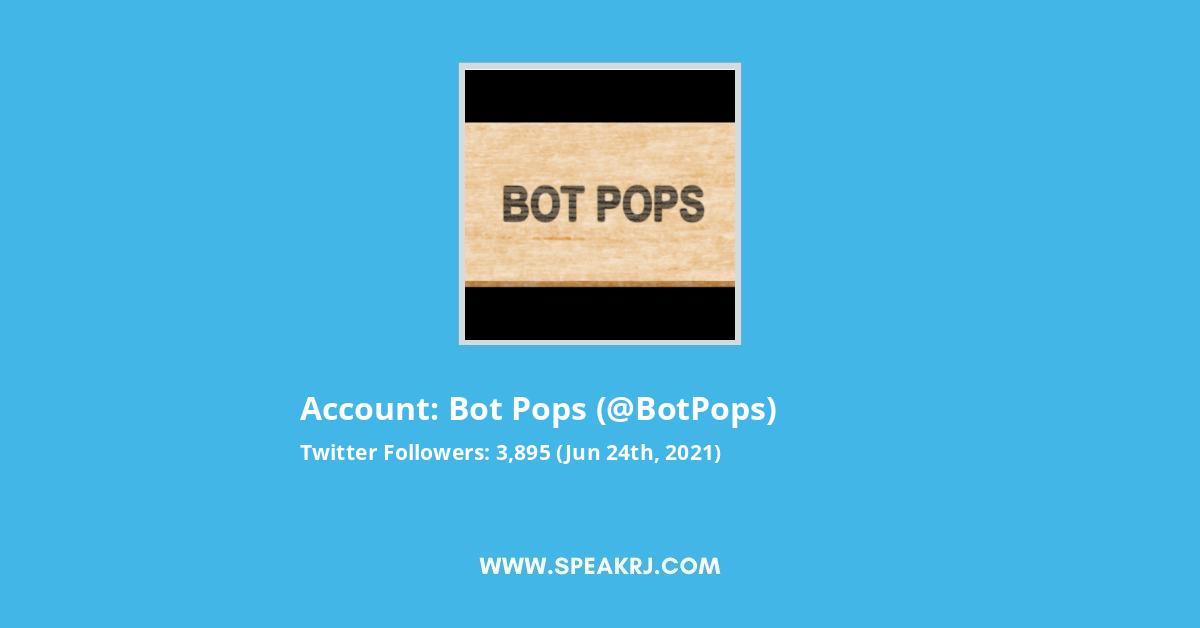Bot Pops Twitter Stats