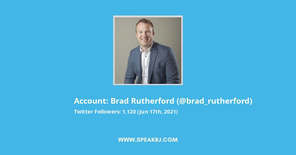 Brad Rutherford Twitter Stats